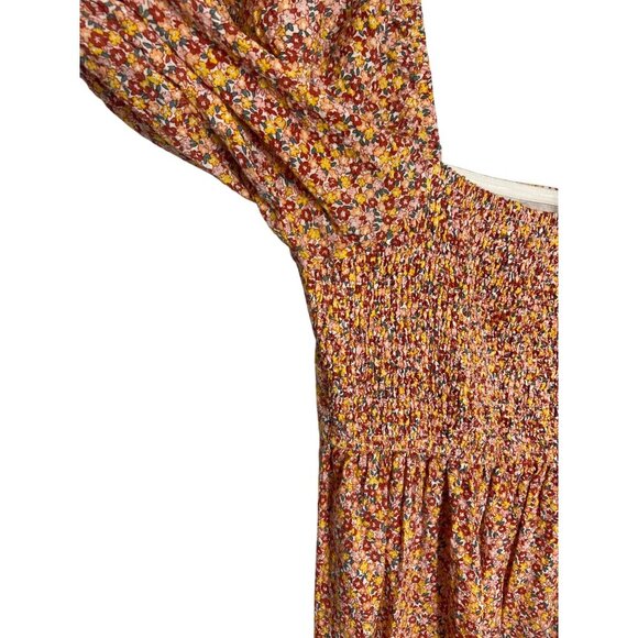 MINKPINK Morwell Midi Floral Multicolor Dress-sz Medium - Picture 10 of 11